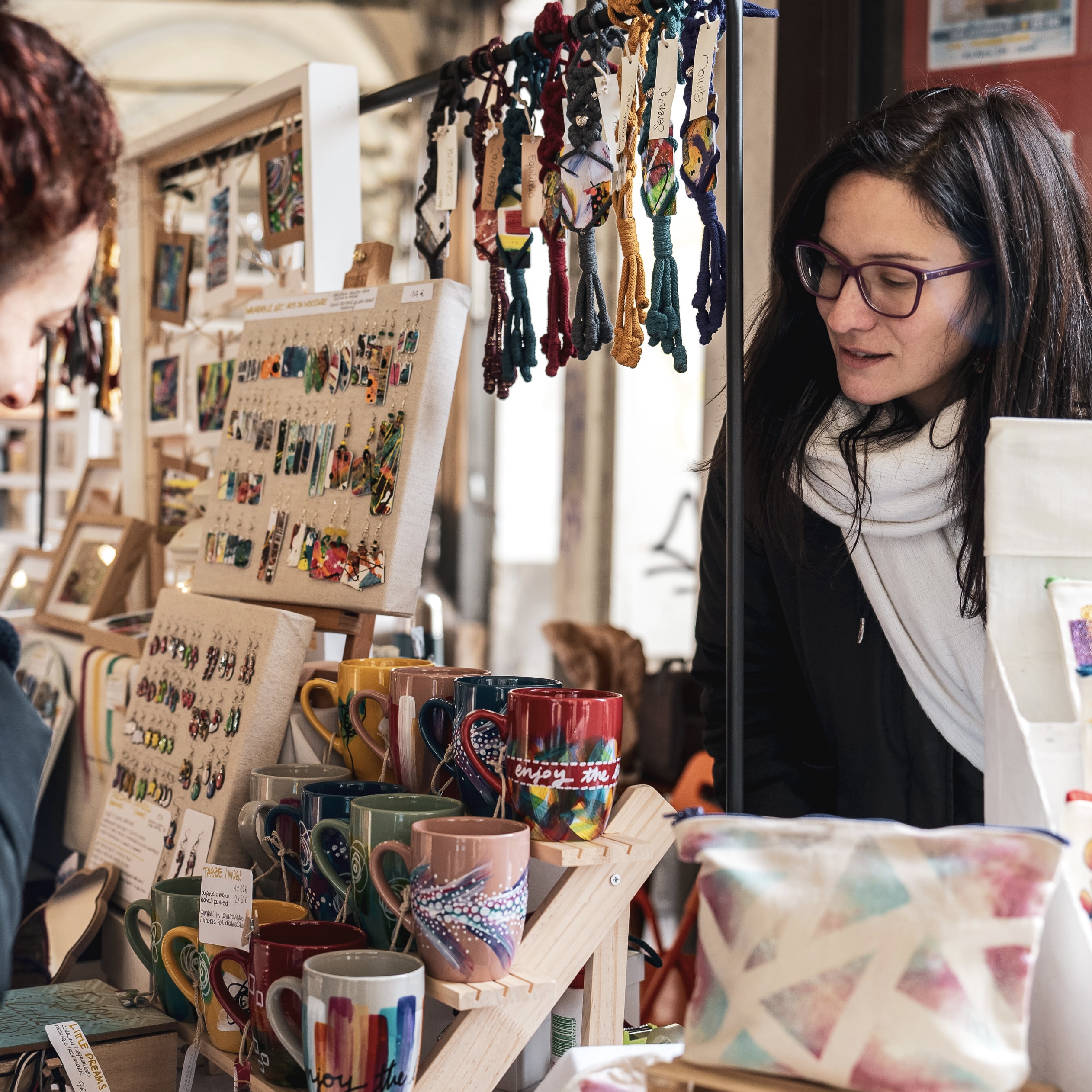 Giulia Rabozzi and her artistic market stall