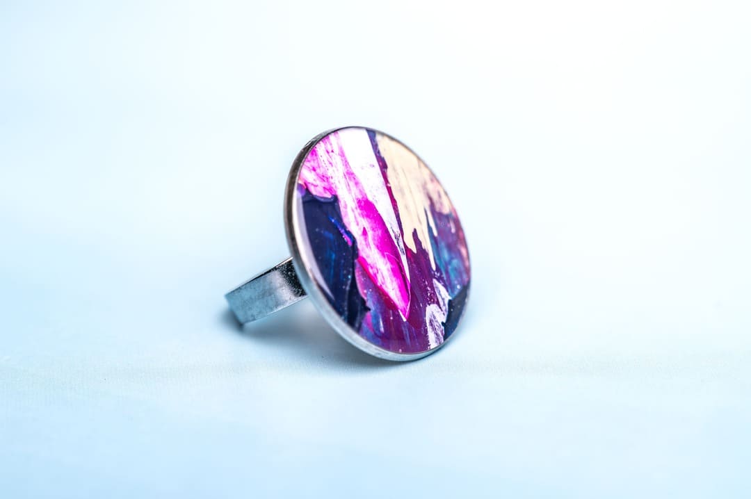 Unique Lollipop ring with bright colors and original shape